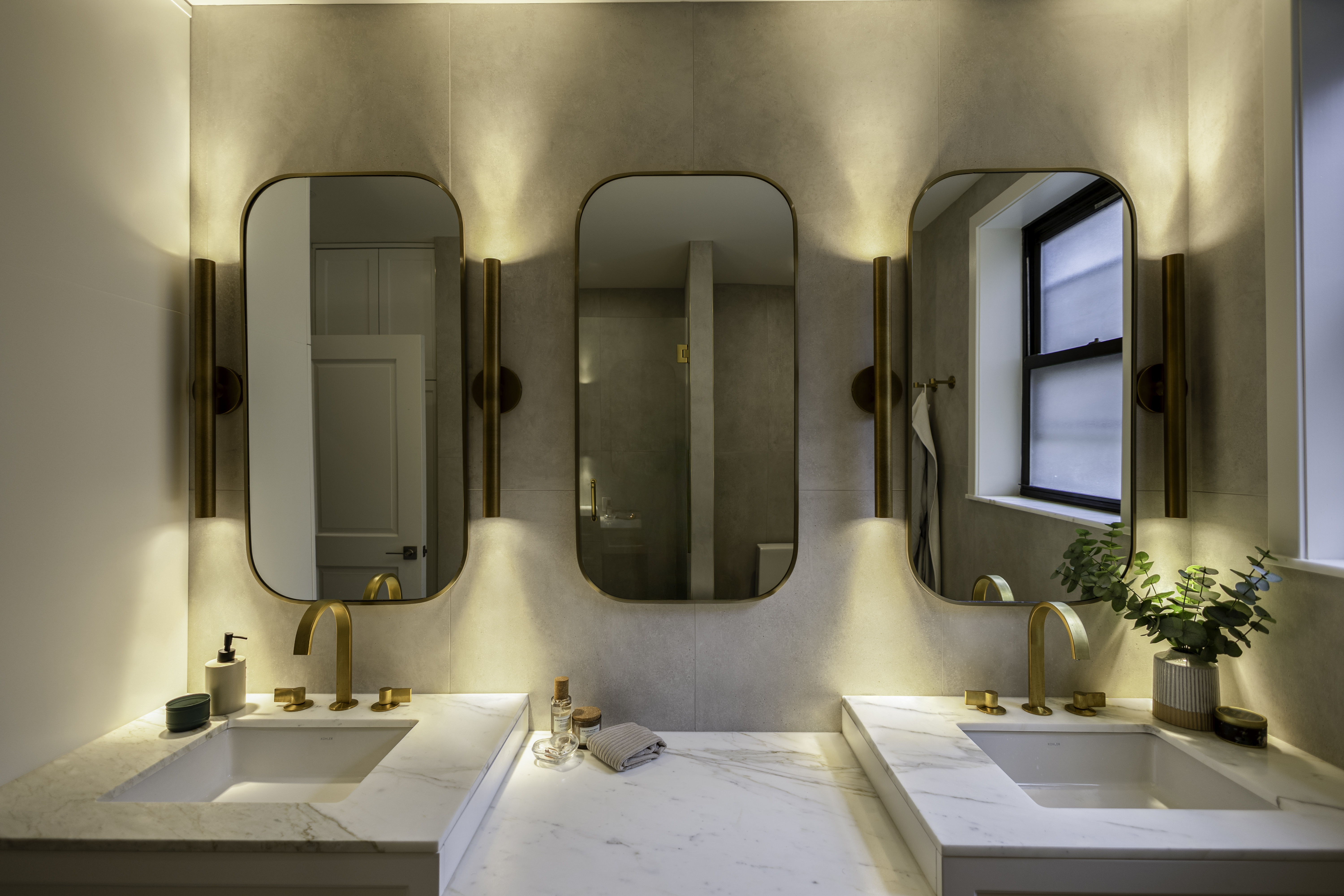 UES Apartment — Main Bathroom Vanity